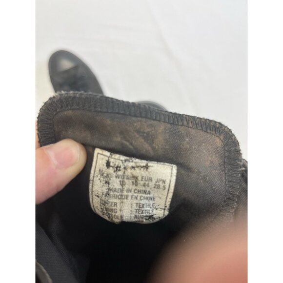 VTG Men’s Black Size 10 Converse High Tops Distressed/Grunge/Retro 🤩 - Picture 9 of 10